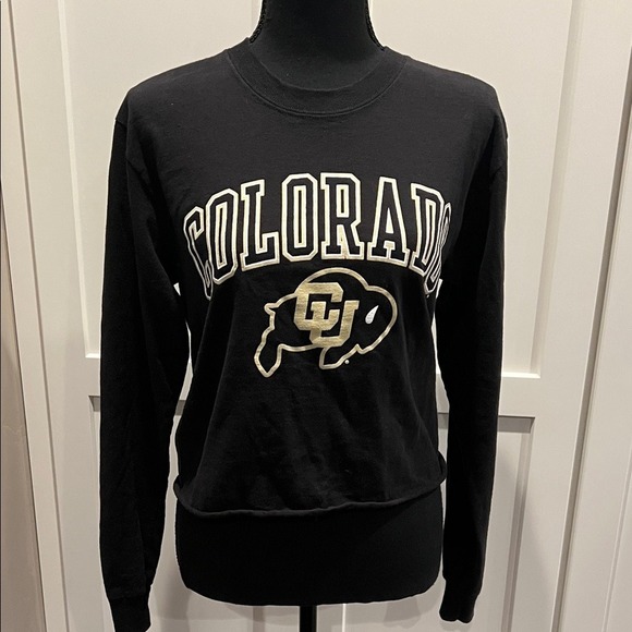 Champion Tops - Champion Black CU Colorado Long Black Tees - Long Sleeve Size XS
